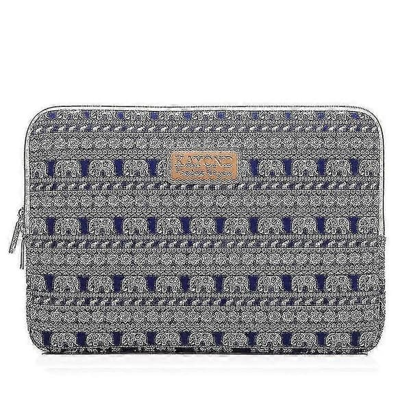 13,3 tommer blød lærred laptop notebook taske computer cover ærme pose, sort