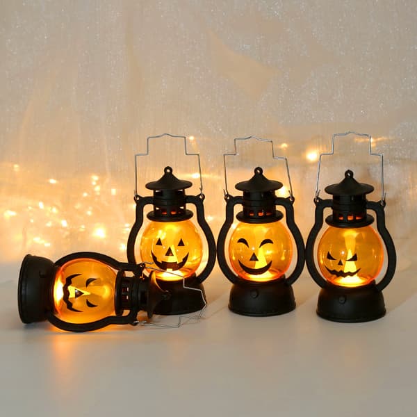 Halloween Græskar Elektronisk Lys - Type C, Halloween LED Lys