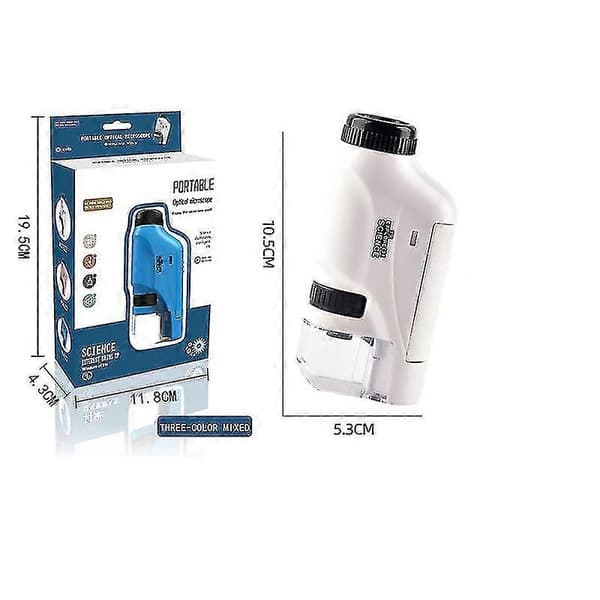 Portable Pocket Microscope for Kids with Adjustable Zoom 60-120x