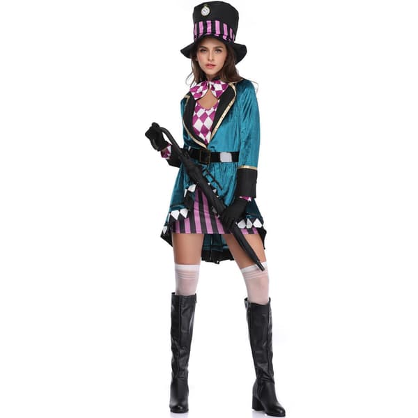 Halloween Cirkus-tryllekunstnerkostume til kvinder XL