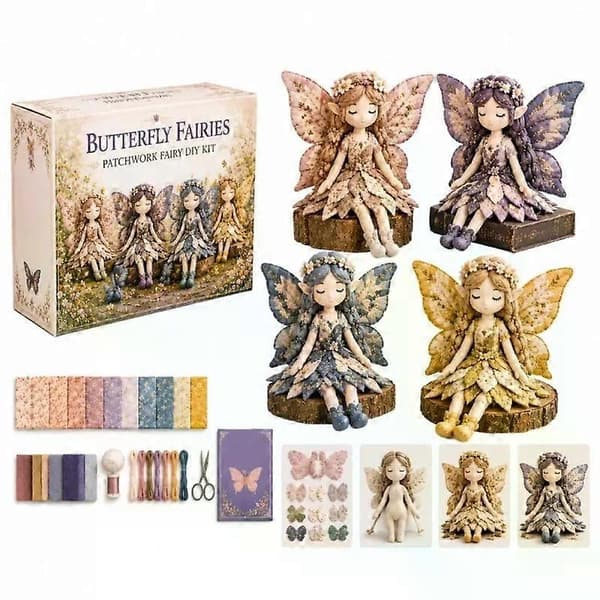 Ny Fairy Patchwork DIY-kollektion, sjovt blomsterfe-patchwork-sysæt