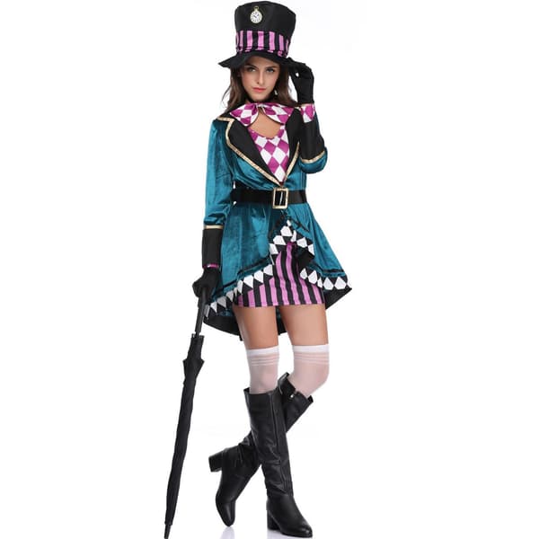 Halloween Cirkus-tryllekunstnerkostume til kvinder M