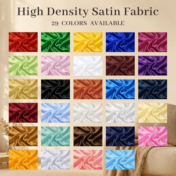 Satintyg, metervara, av polyester, 140 x 200 cm, satintyg, marinblå Bläckblå 140X200cm
