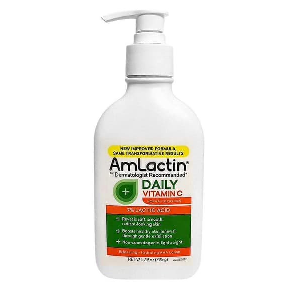 Lactic Acid Body Lotion Exfoliating Moisturizing Skin Refinement Radiant Improvement orange