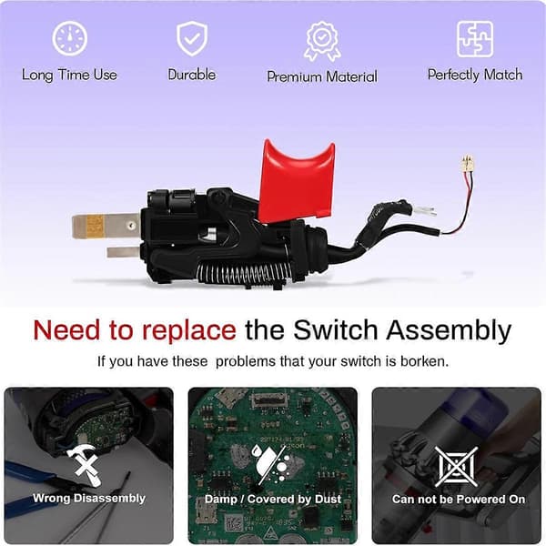 SV18 Trigger Switch Samling til Digital Slim / SV18 Digital Slim Samling Vakuum Reservedele