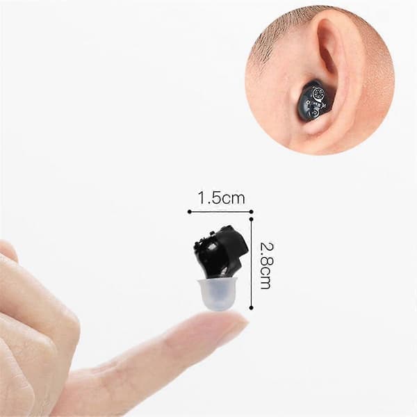 Rechargeable Hearing Aid Mini Inner Ear Deaf Amplifier compatible with Elderly Intelligent Noise Reduction