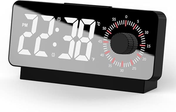 Digital klocka, väckarklocka med timer, snooze, morgonväckarklocka med