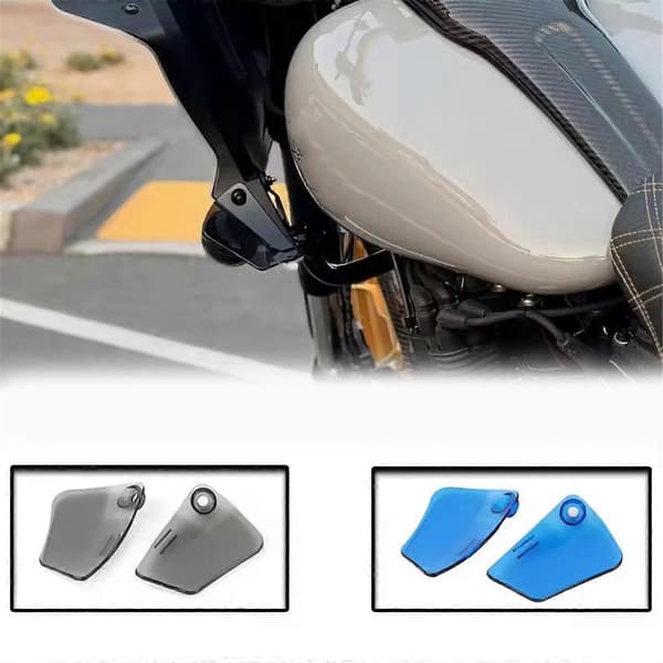 Motorcycle Accessories Headlight Fairing Air Deflector Windshield for Harley Low Rider ST 22-25 Blue
