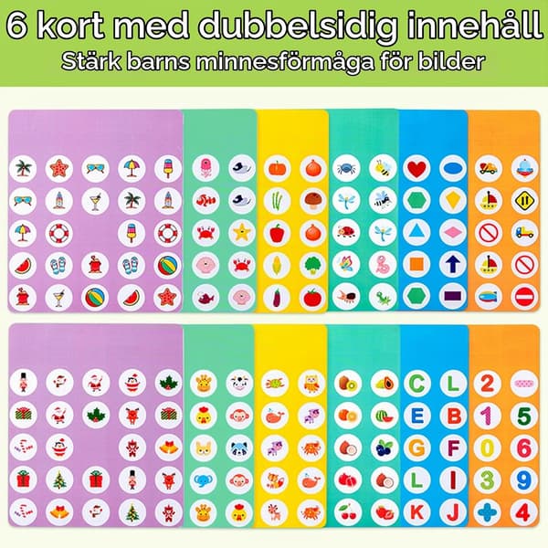 Hukommelsesspil, vendespil, træ, børn, memory-brætspil en