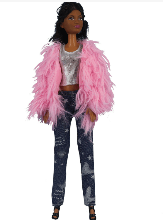 13 delar 30cm Barbie dockkläder Mode päls päls vinter_Special Gift