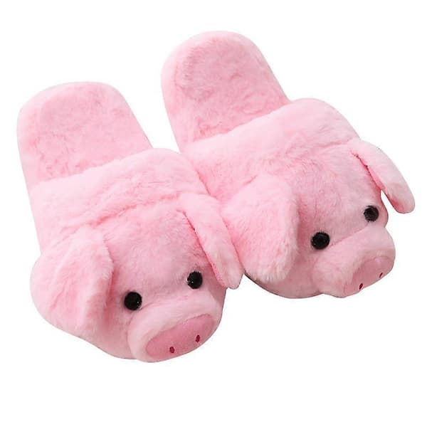 Piggtofflor i Bomull, Varma Hemtofflor, Plyschtofflor