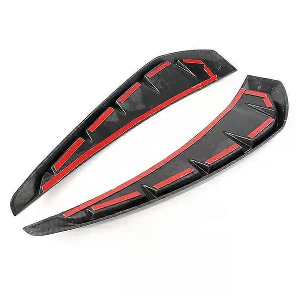 2 stk Bil Haigitter Luftstrøm Sideventil Utvendig Grilldekorasjon For Honda Civic 2016 2017 2018 2019 ABS Plast Karbonfiber