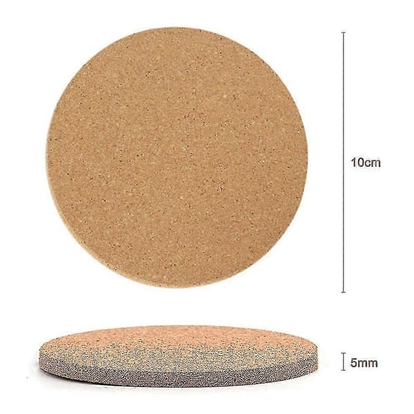 10 kpl lasinalusia puukorkkialuset 10 cm lasinaluset