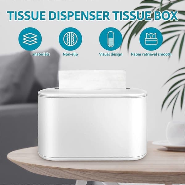 Papirhåndklædedispenser Bordplade Multifold Håndklædedispenser Kommerciel Papirhåndklædeholder Bordplade Valkoinen