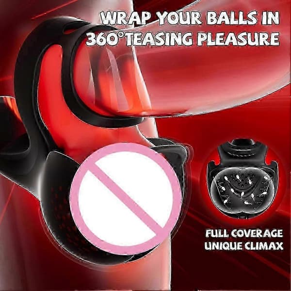 Mäns terapi enhet 3-i-1 uppvärmning massage prestandaförbättring_jlbb APP and remote control