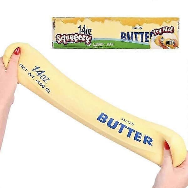 Sunny Days Squeezy Butter Viral Sensorisk Klemmeleke for Stresslindring 14oz