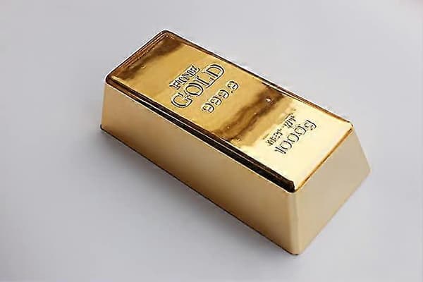 Realistisk imitation av guldtacka, nyhetspresent, 1 stycke, guld