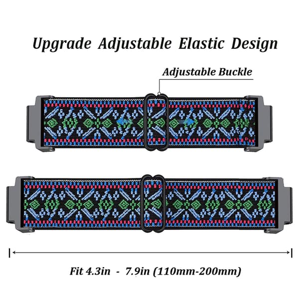 Watch Strap Waterproof Nylon Braided Bracelet for GarminForerunner 735xt
