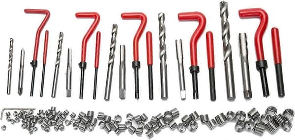 131 Piece Thread Repair Kit Drill Helicoil Inserts M5 M6 M8 M10 M12