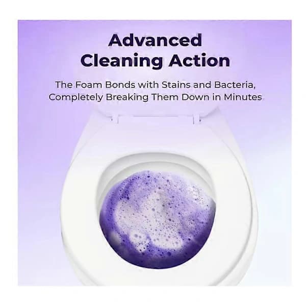 1-5 flasker hurtigvirkende Fizzclean toiletskumrens