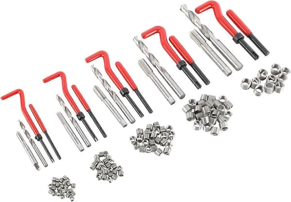 131 Piece Thread Repair Kit Drill Helicoil Inserts M5 M6 M8 M10 M12