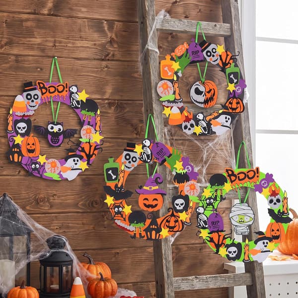 Halloween-pyssel, 4-pack halloween-pysselset halloween-dekoration en