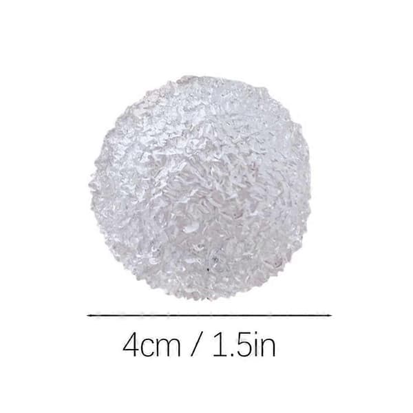 DIY Gräsbollsleksak - Ihålig Struktur, Stresslindring, Klämbar White A 10pcs
