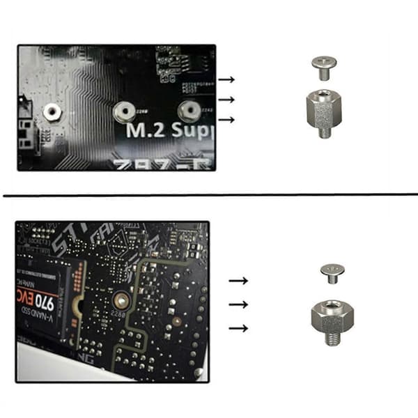 New Set for M.2 Standoff Screw SSD Mounting Kit for -Asus Motherboard Ha