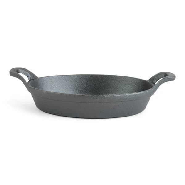 Senso Kitchen Black Cast Iron Dish Oval 20x15 cm