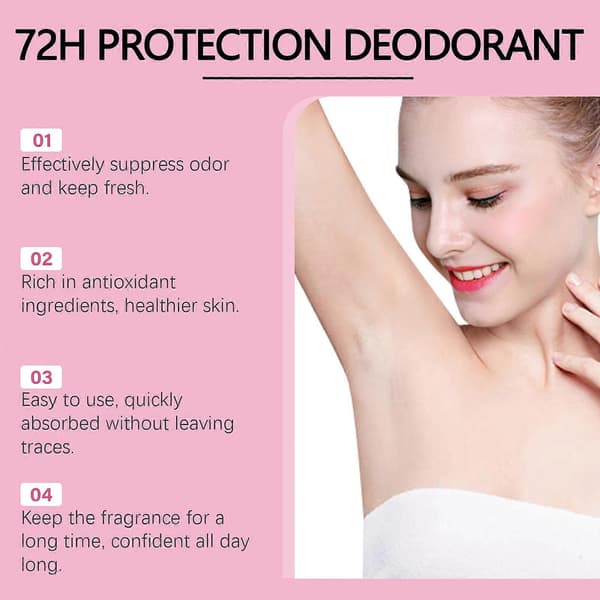 Vanilje & Granateple 72t Beskyttelse Deodorant, Granateple Helkropp 2pcs