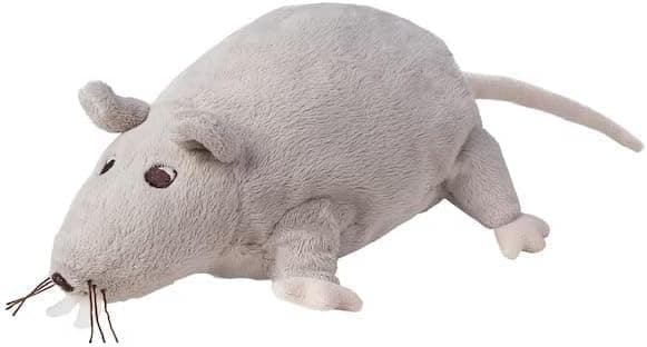 Kosedyr mus grå - Koselig rotte L 20 cm