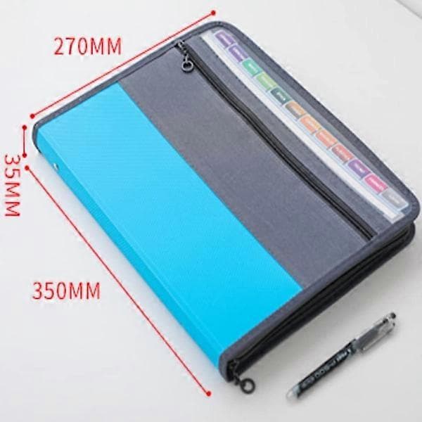 Portable A4 Folder, Organizer Bag, 13-Layer Expandable Accordion Folder for Desktop, File Box Two-in-One