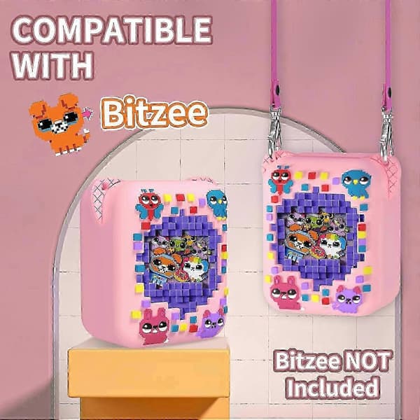 Bitzee Interactive Digital Pet Silicone Case with Lanyard - Protective Cover for Virtual Electronic Pet Accessories