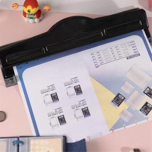 11 Hole Punch Ring Binder Paper Cutter Adjustable Hole Punch