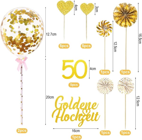 Guldbröllopstårta dekoration Guld bröllop