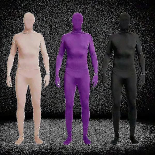 Chroma Key Grøn Helkropsdragt til Fotografering & Videoeffekter white 150CM
