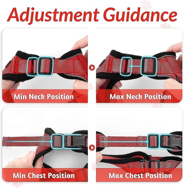 Cat Harness and Leash for Walking, Escape Proof Soft Adjustable Vest Harnesses for Cats