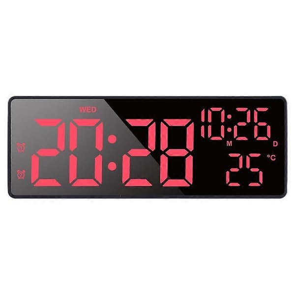 LED digital temperaturklocka, elektronisk klocka, väckarklocka, multifunktionell timer, batteridriven klocka.