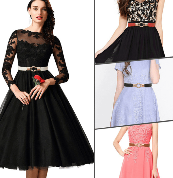 2 stk. mode elastisk bælte til kvinder personlighedsmåtte_særlig gave