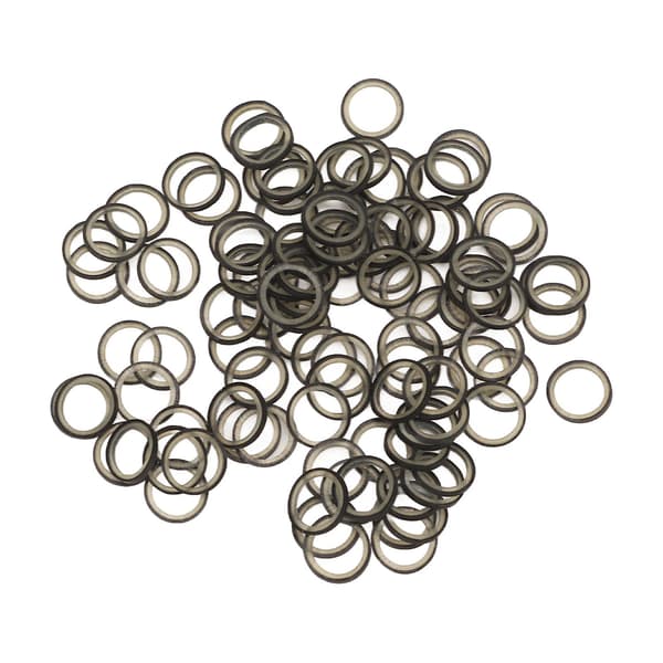 500 stk. ortodontiske elastikker, bærbare elastikker til tænder, elastikker til bøjler, kæledyrsskønhed, 6,35 mm, sort