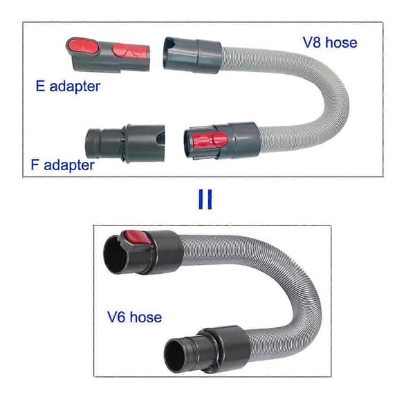 2 STK. Adapter til Erconvert V6 V7 V8 V10 til V6 DC30, DC31, DC34, DC35, DC44, DC45, DC56, DC