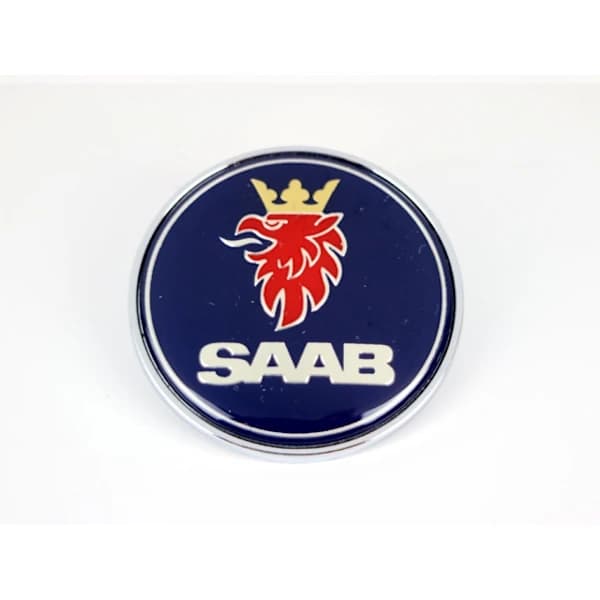 Emblem SAAB 50 mm 2-stift 1-pack för motorhuv 9-3 9000 900