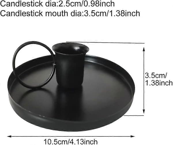 2-pack Iron Candlesticks, Metal Candlestick, Single-Head Candlestick, Retro Candlestick