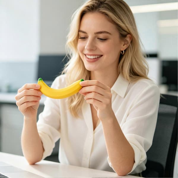 Banan Fidget – til gave – farverig 1 procent