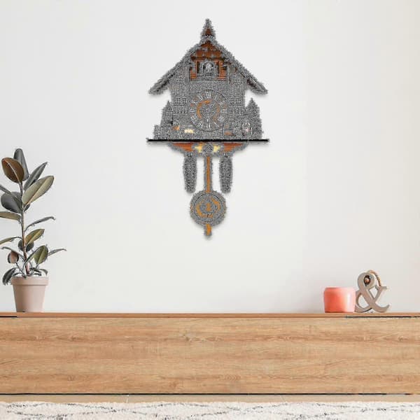German Cuckoo Clock from Black Forest Retro Nordic Style Wooden Cuckoo Wall Clock E Jst`