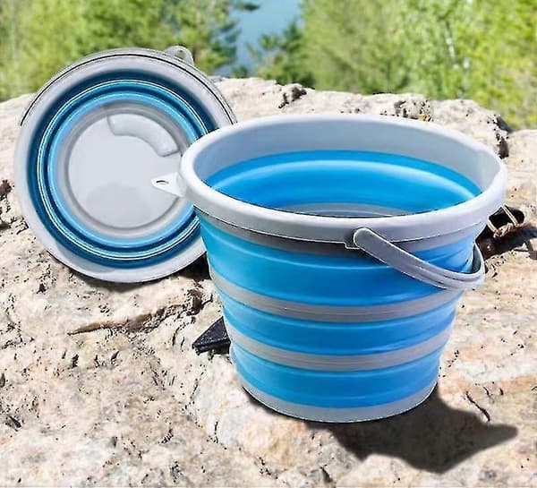 Sammenleggbar reise- og campingbøtte, 10l - Plassbesparende og solid.