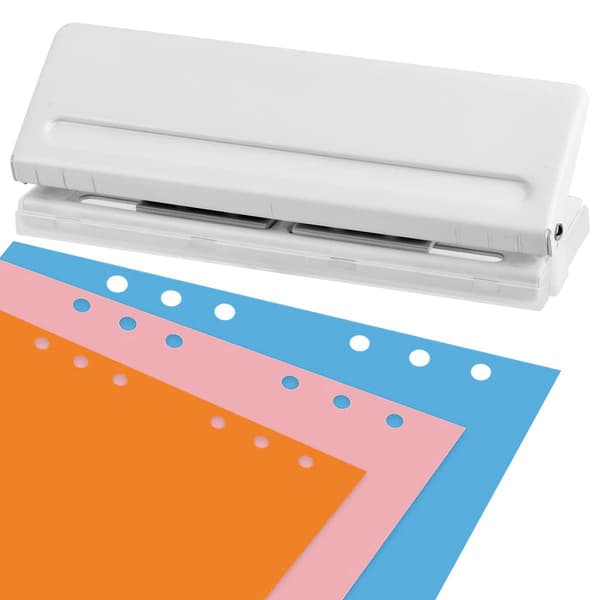 Adjustable Small Hole Puncher 6 Hole Punchers, Capacity 6 Sheets/70g