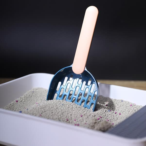 Cat Litter Scoop & Sifter — Litter Box & Waste Cleaning Tool | Premium ABS Plastic Scoop — Durable & Easy to Clean | 1 Unit (Grey)