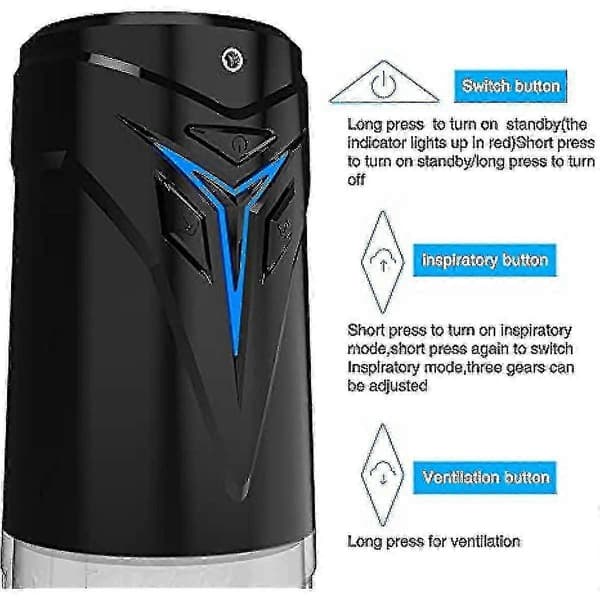 Automatisk elektrisk massageapparat til mænd med 10 vibrationstilstande silikonemateriale