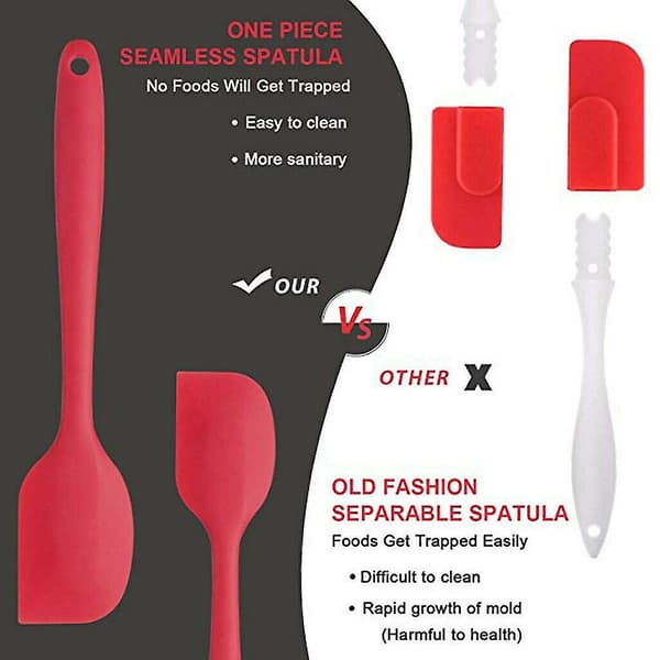 Spatelset Silikon Nonstick Skrapa Kök Bakning Matlagning 6 Delar Present